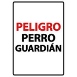 Señal A5 'Peligro Perro Guardián', 14.8 x 21 cm, MAGNET & STEEL