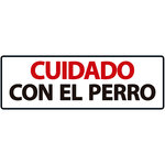 Señal Horizontal 'Cuidado con el Perro', 30 x 10.3 cm, MAGNET & STEEL