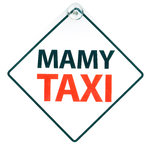 Señal con Ventosa 'Mamy Taxi', 14 x 14 cm, MAGNET & STEEL