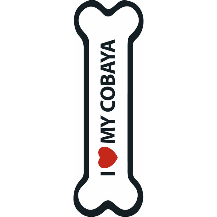 Señal-Hueso Magnético 'I Love my Cobaya', 15.5 x 5 cm, MAGNET & STEEL