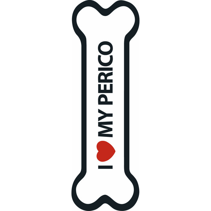 Señal-Hueso Magnético 'I Love my Perico', 15.5 x 5 cm, MAGNET & STEEL