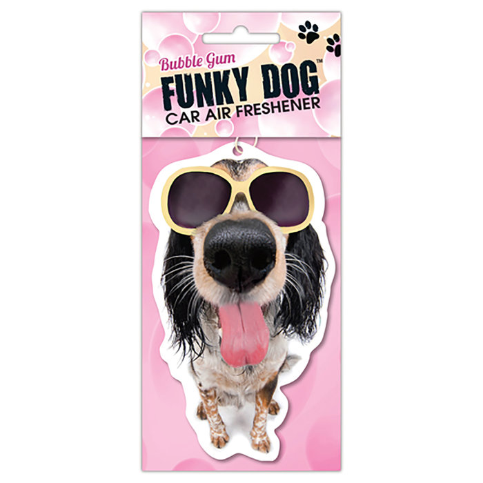 Ambientador Funky Dog Air Fresh, Chicle, MAGNET & STEEL