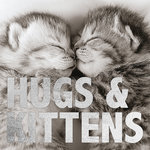 Tarjeta B/N Gatitos 'Hugs & Kittens', 15 x 15 cm, MAGNET & STEEL