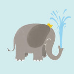 Tarjeta Dibujo Elefante, 15 x 15 cm, MAGNET & STEEL