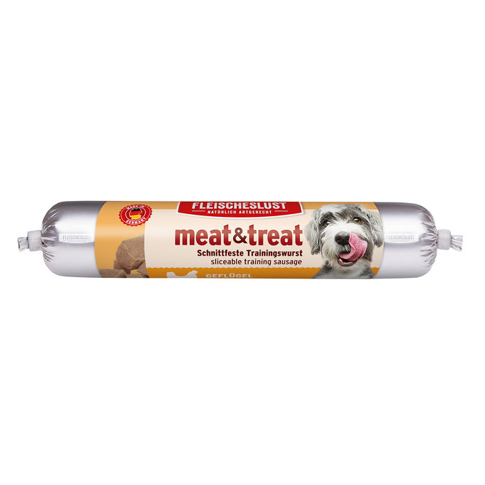 Salchicha Entrenamiento Perro Ave de Corral, FLEISCHELUST, 4x40 g