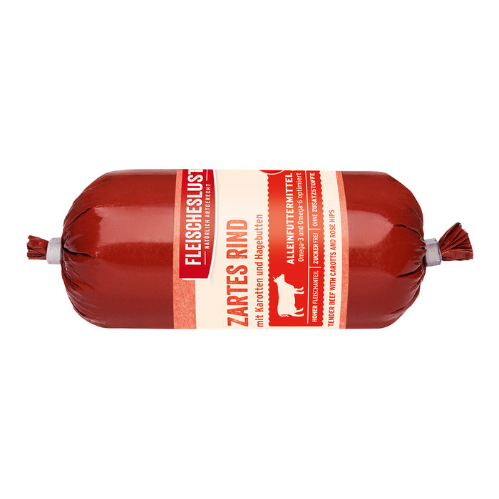 Salchicha Entrenamiento Perro Búfalo 100%, MEATLOVE, 4x40 g