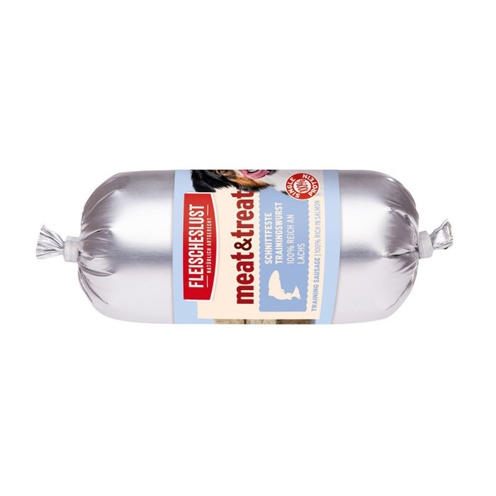 Salchicha Entrenamiento Perro Salmón, MEATLOVE, 4x40 g
