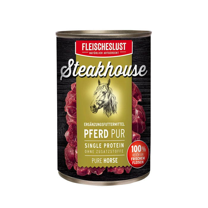Lata Perro Caballo Puro, FLEISCHELUST, 800 g