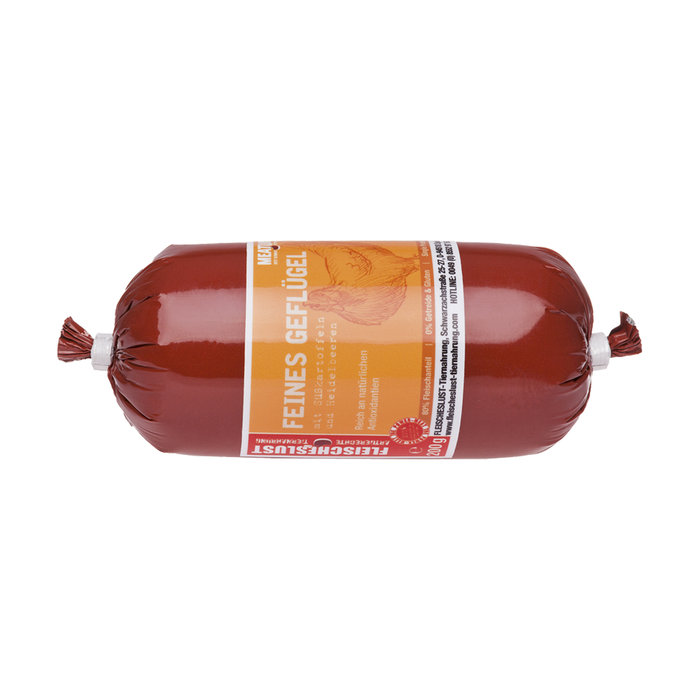 Salchicha Perro Ave de Corral, FLEISCHELUST, 200 g