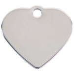 Placa IMARC Corazón Pequeño, 2.5 x 2 cm, Latón, baño Plata H925. Si quiere añadir grabación añada el artículo H166200, indique el nombre a grabar en el campo de observaciones de su pedido. Se pueden añadir hasta 2 grabaciones por placa.