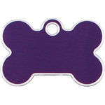 Placa IMARC Hi Line Hueso Pequeño, 3 x 2 cm, Aluminio, Lila. Si quiere añadir grabación añada el artículo H166200, indique el nombre a grabar en el campo de observaciones de su pedido. Se pueden añadir hasta 2 grabaciones por placa.