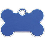 Placa IMARC Hi Line Hueso Pequeño, 3 x 2 cm, Aluminio, Azul. Si quiere añadir grabación añada el artículo H166200, indique el nombre a grabar en el campo de observaciones de su pedido. Se pueden añadir hasta 2 grabaciones por placa.