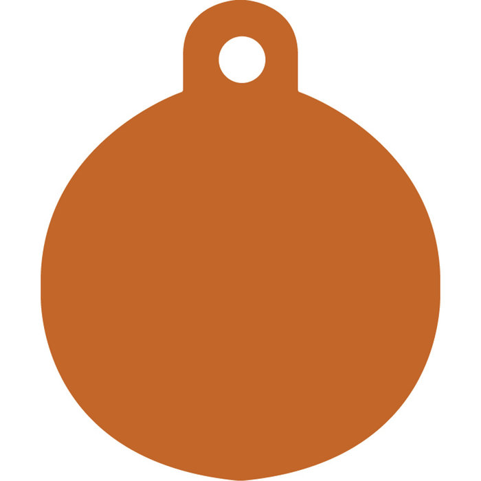 Placa IMARC Círculo Pequeño, ø 2 cm, Aluminio, Naranja. Si quiere añadir grabación añada el artículo H166200, indique el nombre a grabar en el campo de observaciones de su pedido. Se pueden añadir hasta 2 grabaciones por placa.