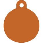 Placa IMARC Círculo Pequeño, ø 2 cm, Aluminio, Naranja. Si quiere añadir grabación añada el artículo H166200, indique el nombre a grabar en el campo de observaciones de su pedido. Se pueden añadir hasta 2 grabaciones por placa.