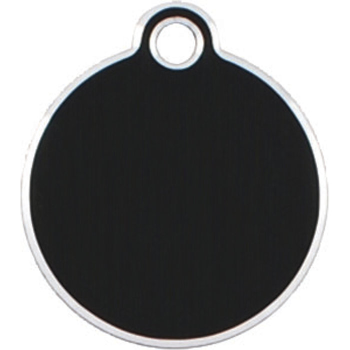 Placa IMARC Hi Line Círculo Pequeño, ø 2 cm, Aluminio, Negro. Si quiere añadir grabación añada el artículo H166200, indique el nombre a grabar en el campo de observaciones de su pedido. Se pueden añadir hasta 2 grabaciones por placa.