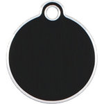 Placa IMARC Hi Line Círculo Pequeño, ø 2 cm, Aluminio, Negro. Si quiere añadir grabación añada el artículo H166200, indique el nombre a grabar en el campo de observaciones de su pedido. Se pueden añadir hasta 2 grabaciones por placa.