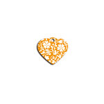 Placa IMARC Corazón Pequeño, 3 x 2 cm, Aluminio, Flores2 Naranja. Si quiere añadir grabación añada el artículo H166200, indique el nombre a grabar en el campo de observaciones de su pedido.