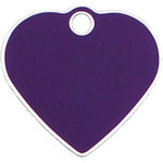 Placa IMARC Hi Line Corazón Pequeño, 2.5 x 2 cm, Aluminio, Lila. Si quiere añadir grabación añada el artículo H166200, indique el nombre a grabar en el campo de observaciones de su pedido. Se pueden añadir hasta 2 grabaciones por placa.