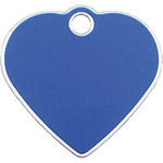 Placa IMARC Hi Line Corazón Pequeño, 2.5 x 2 cm, Aluminio, Azul. Si quiere añadir grabación añada el artículo H166200, indique el nombre a grabar en el campo de observaciones de su pedido. Se pueden añadir hasta 2 grabaciones por placa.