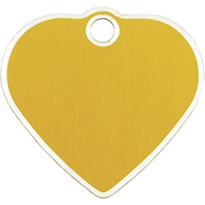 Placa IMARC Hi Line Corazón Pequeño, 2.5 x 2 cm, Aluminio, Oro. Si quiere añadir grabación añada el artículo H166200, indique el nombre a grabar en el campo de observaciones de su pedido. Se pueden añadir hasta 2 grabaciones por placa.