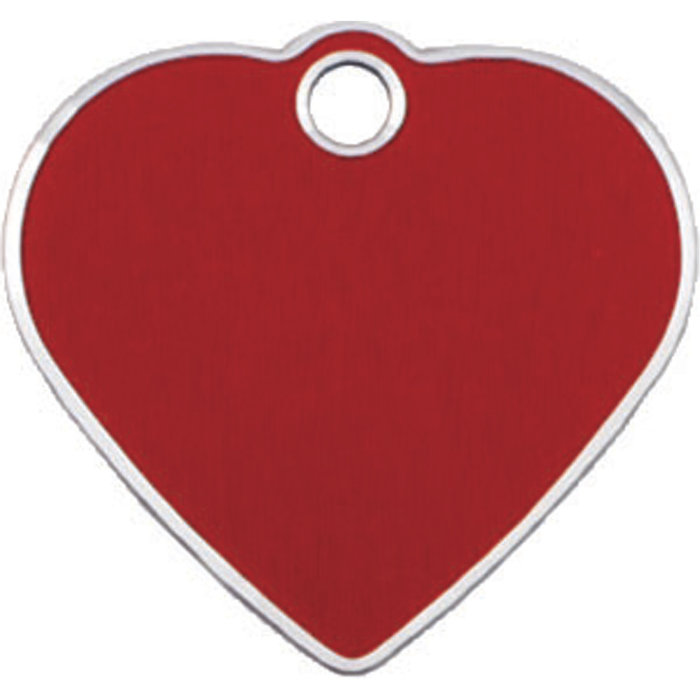 Placa IMARC Hi Line Corazón Pequeño, 2.5 x 2 cm, Aluminio, Rojo. Si quiere añadir grabación añada el artículo H166200, indique el nombre a grabar en el campo de observaciones de su pedido. Se pueden añadir hasta 2 grabaciones por placa.