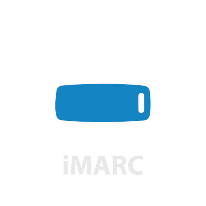 Placa Equipaje IMARC, Azul, 7 x 3.5 cm. Si quiere añadir grabación añada el artículo H166200, indique el nombre a grabar en el campo de observaciones de su pedido. Se pueden añadir hasta 2 grabaciones por placa.