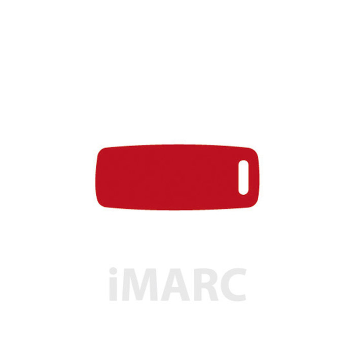 Placa Equipaje IMARC, Rojo, 7 x 3.5 cm. Si quiere añadir grabación añada el artículo H166200, indique el nombre a grabar en el campo de observaciones de su pedido. Se pueden añadir hasta 2 grabaciones por placa.