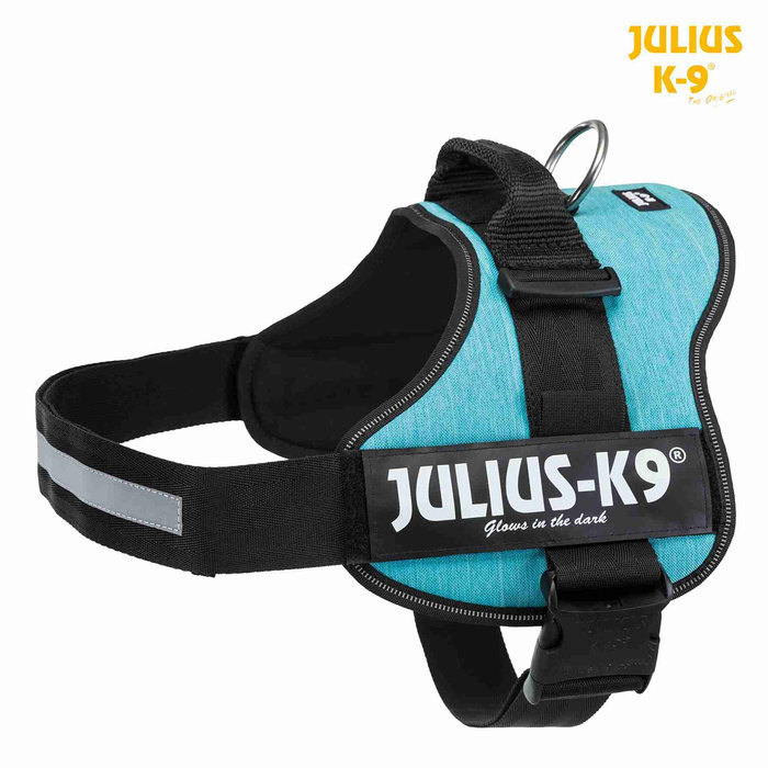 Arnés Julius-K9 Power, 3/XL, 82–116 cm/50 mm, Azul Océano