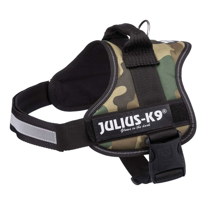 Arnés Julius-K9 Power, 0/M–L, 58–76 cm/40 mm, Camuflaje