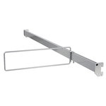 Barra metálica con agujeros, Para colocar divisores ref. 91181, 125 cm, Plata