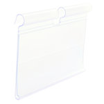 Soporte etiqueta colgante, 7,9 x 3,9 cm, Transparente