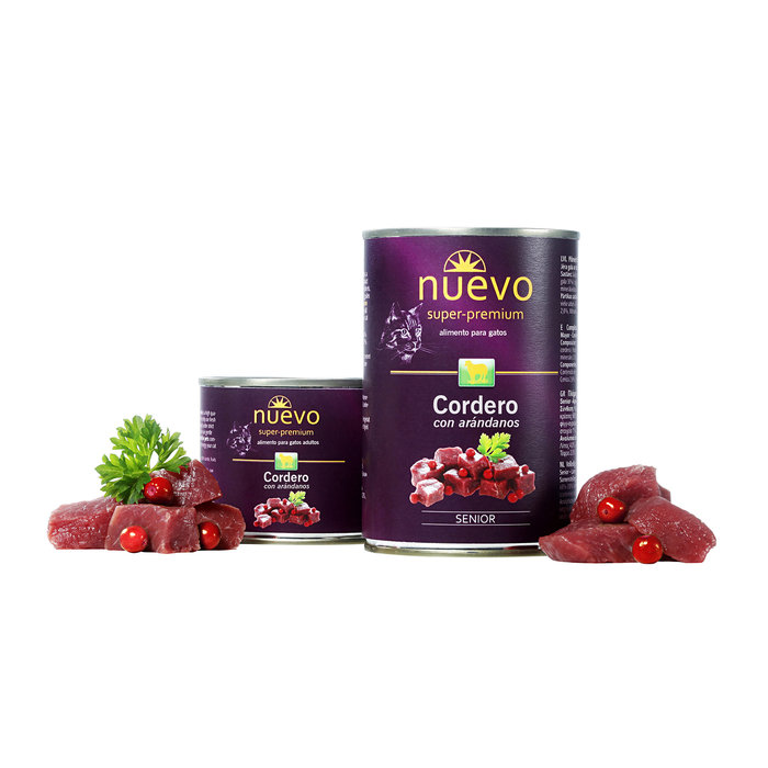 Lata Gato SENIOR: Cordero, NUEVO, 200 g