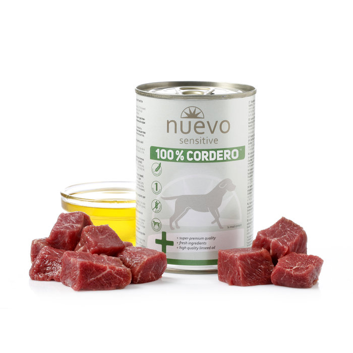 Lata Perro SENSITIVE: 100% Cordero, NUEVO, 400 g