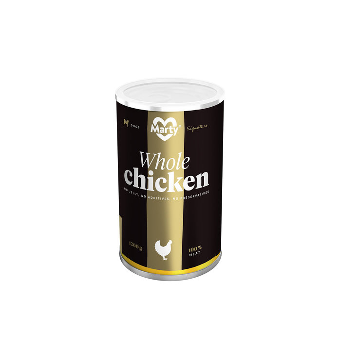 Lata Perro Pollo Entero, MARTY, 1200 g