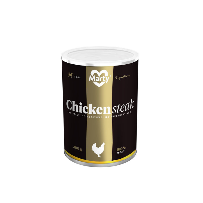 Lata Perro Filete Pollo, MARTY, 300 g