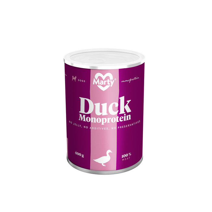 Monoproteína: Lata Perro Pato, MARTY, 400 g