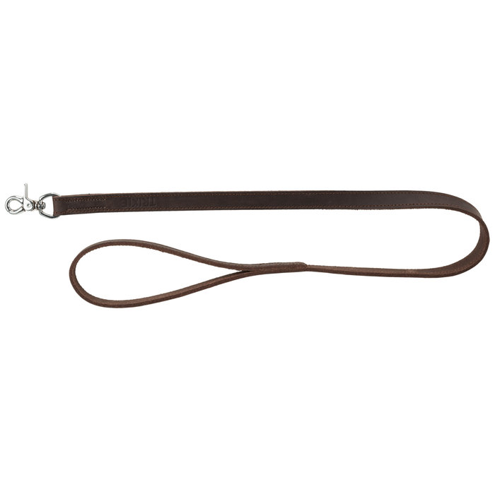 Correa de Cuero Engrasado Rustic, L–XL: 1.00m/25mm, Marrón Oscuro