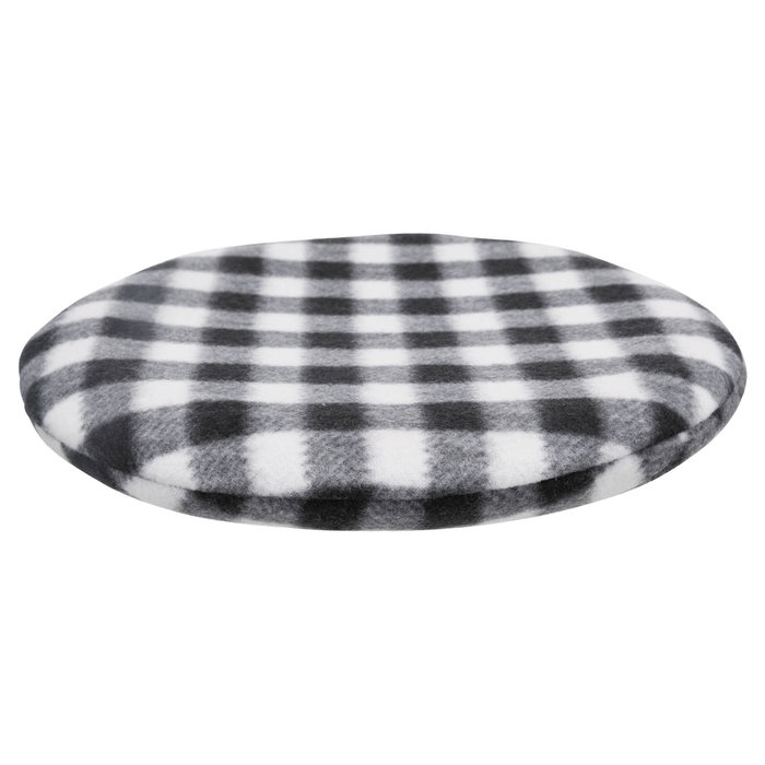 Cojín Térmico para Microondas, ø26cm, Blanco/Negro
