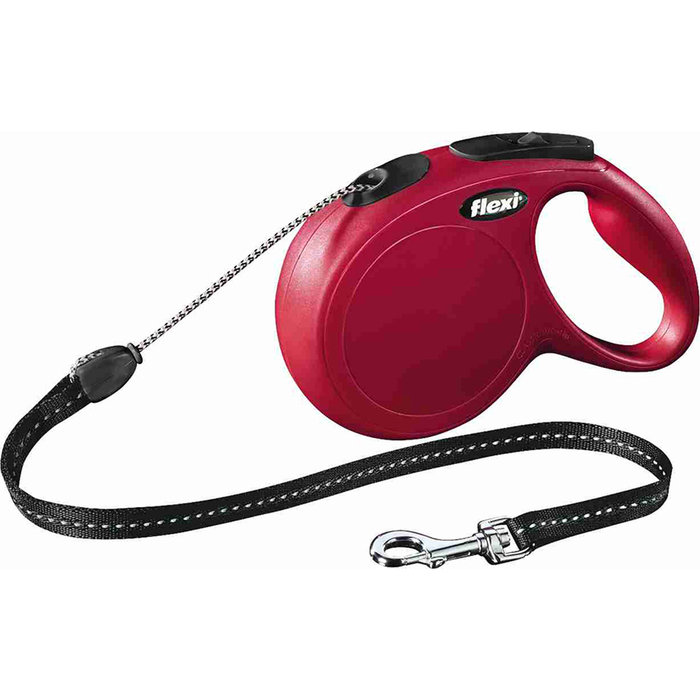 flexi New CLASSIC Long, M, 8 m, Rojo