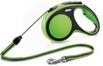 flexi New COMFORT, Cuerda enrollable, M: 8 m, Verde