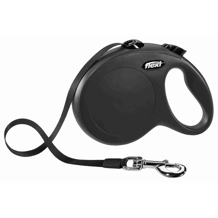 flexi New CLASSIC, Cinta, L, 5 m, Negro