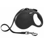 flexi New CLASSIC, Cinta, L, 5 m, Negro