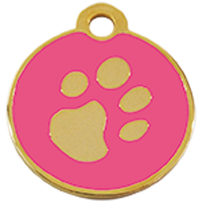 Placa IMARC Círculo Pequeño, ø 2 cm, Latón, Rosa/baño Oro 24 K, Si quiere añadir grabación añada el artículo H166200, indique el nombre a grabar en el campo de observaciones de su pedido. Se pueden añadir hasta 2 grabaciones por placa.