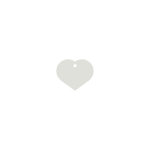 Placa IMARC Corazón Pequeño, 2.5 x 2 cm, Acero Inoxidable, Si quiere añadir grabación añada el artículo H166200, indique el nombre a grabar en el campo de observaciones de su pedido. Se pueden añadir hasta 2 grabaciones por placa.