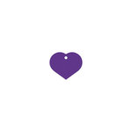 Placa IMARC Corazón Pequeño, 2.5 x 2 cm, Aluminio, Lila, Si quiere añadir grabación añada el artículo H166200, indique el nombre a grabar en el campo de observaciones de su pedido. Se pueden añadir hasta 2 grabaciones por placa.