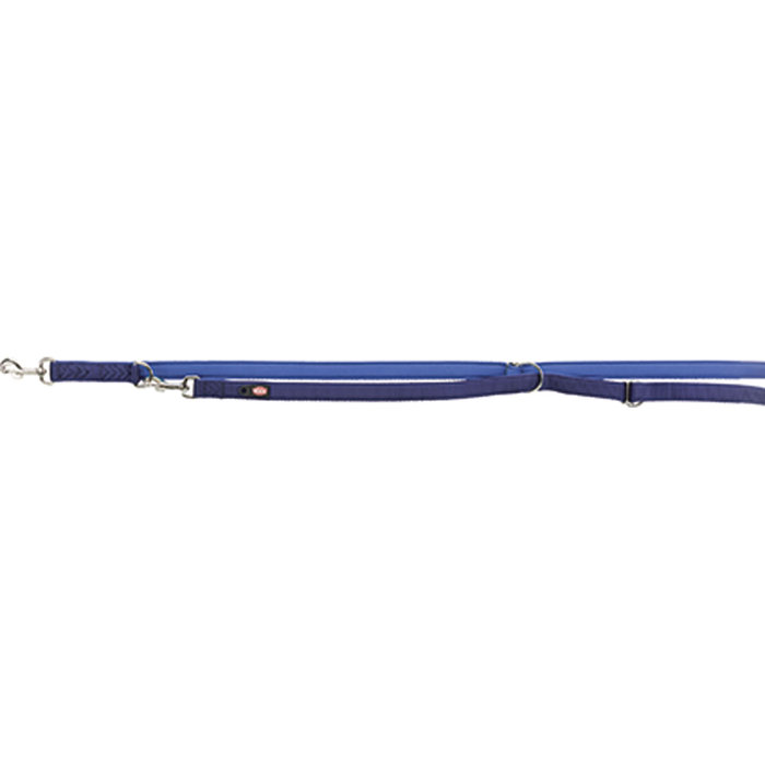 Premium adjustable leash, neoprene padded, L–XL: 2.00 m/25 mm, indigo/royal blue