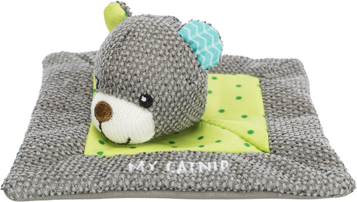 Junior snuggler bear, fabric, 13 × 13 cm