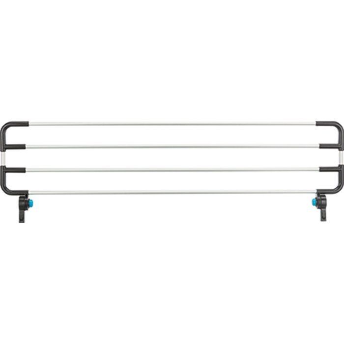 Rejilla superior para la rejilla universal trasera del coche #13201, 92 × 27 × 4 cm, Plata/Negro