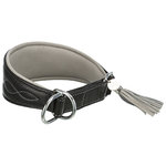 Collar Active Comfort para Galgos, S: 27–35 cm/55 mm, Negro/Gris