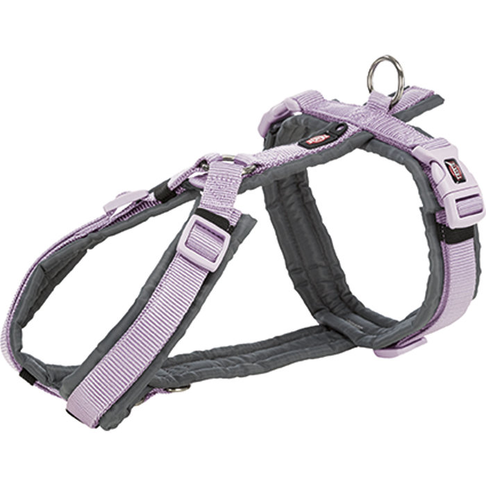 Premium trekking harness, L: 70–85 cm/25 mm, light lilac/graphite